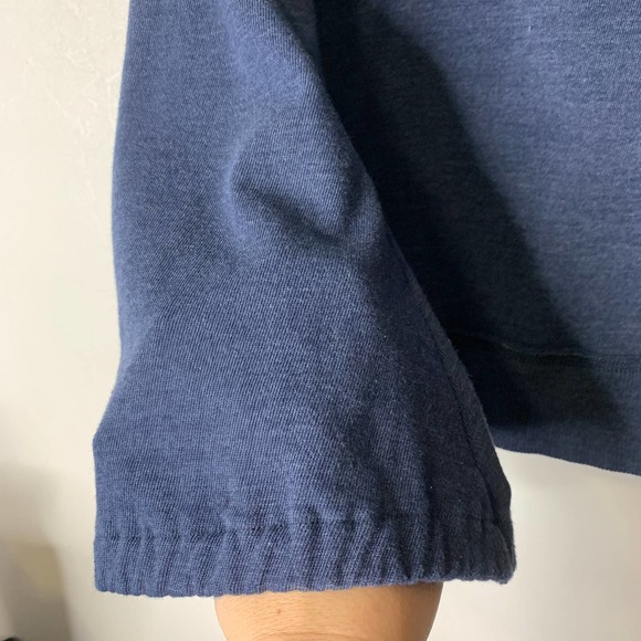 Converse One Star Blue Roll Collar Sweatshirt Size Medium - Picture 7 of 8